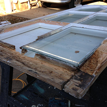 Exterior Rotten Window - During